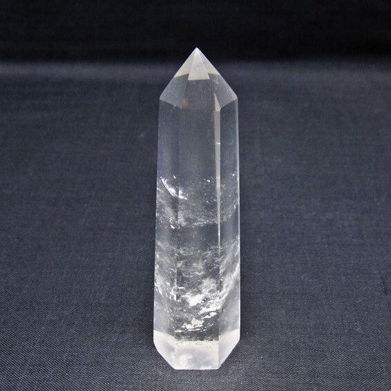 水晶 六角柱 ポイント 置物 一点物 142-11134