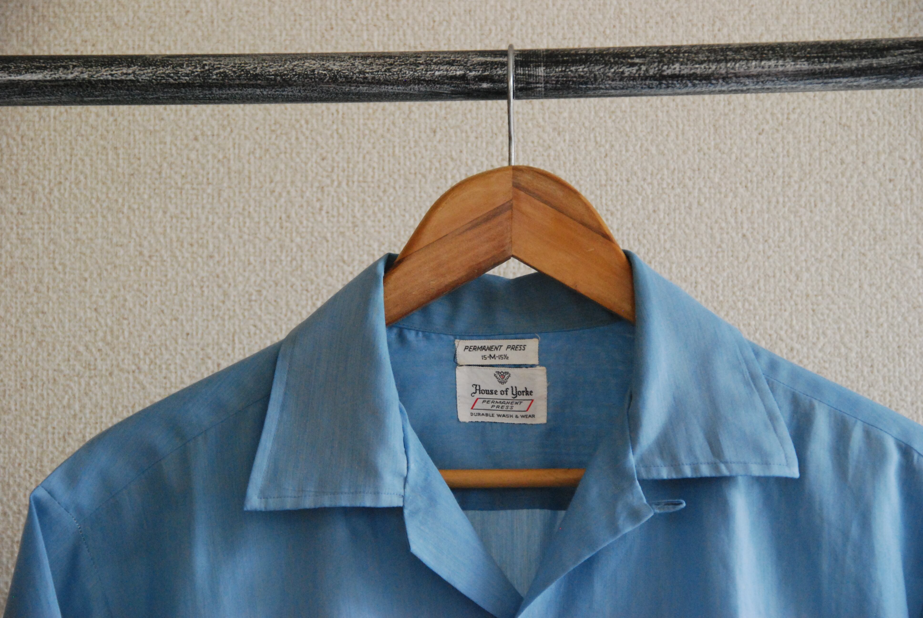 60s House of yorke open collar shirt | Oruri vintage store 