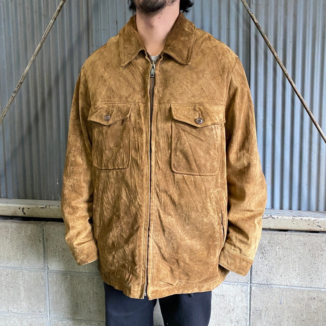 OLD GAP オールドギャップ ボアライナー スエード レザージャケット 