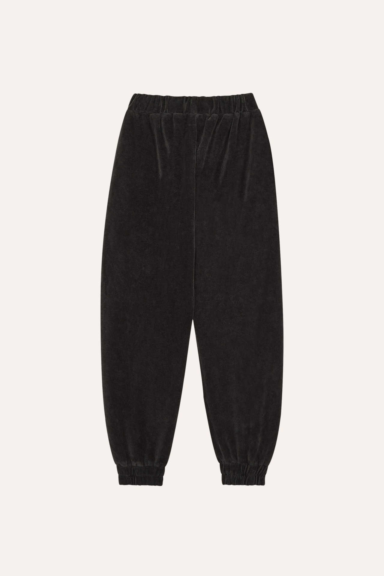 the campamento/Grey Velour Jogging Trousers
