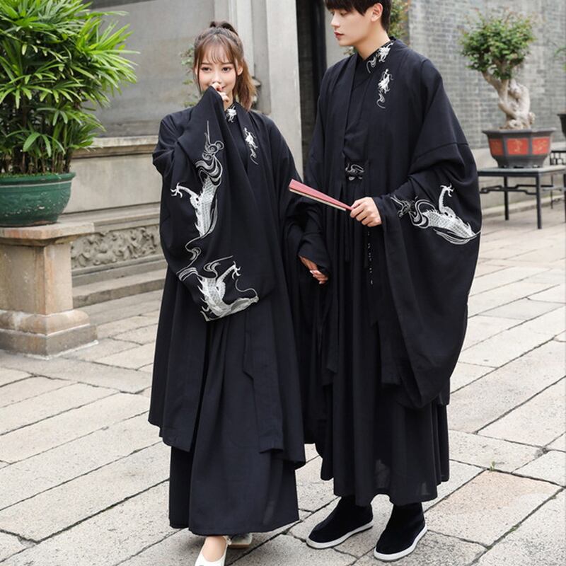 即納Mサイズ チャイナ風 セットアップ ユニセックス レトロ ドラゴン