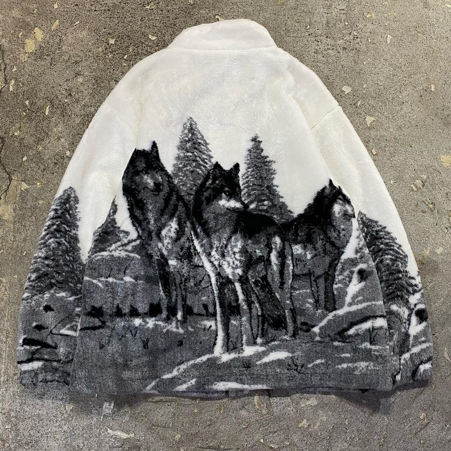 90s GLACIER GEAR animal pattern fleece jacket | What'z up