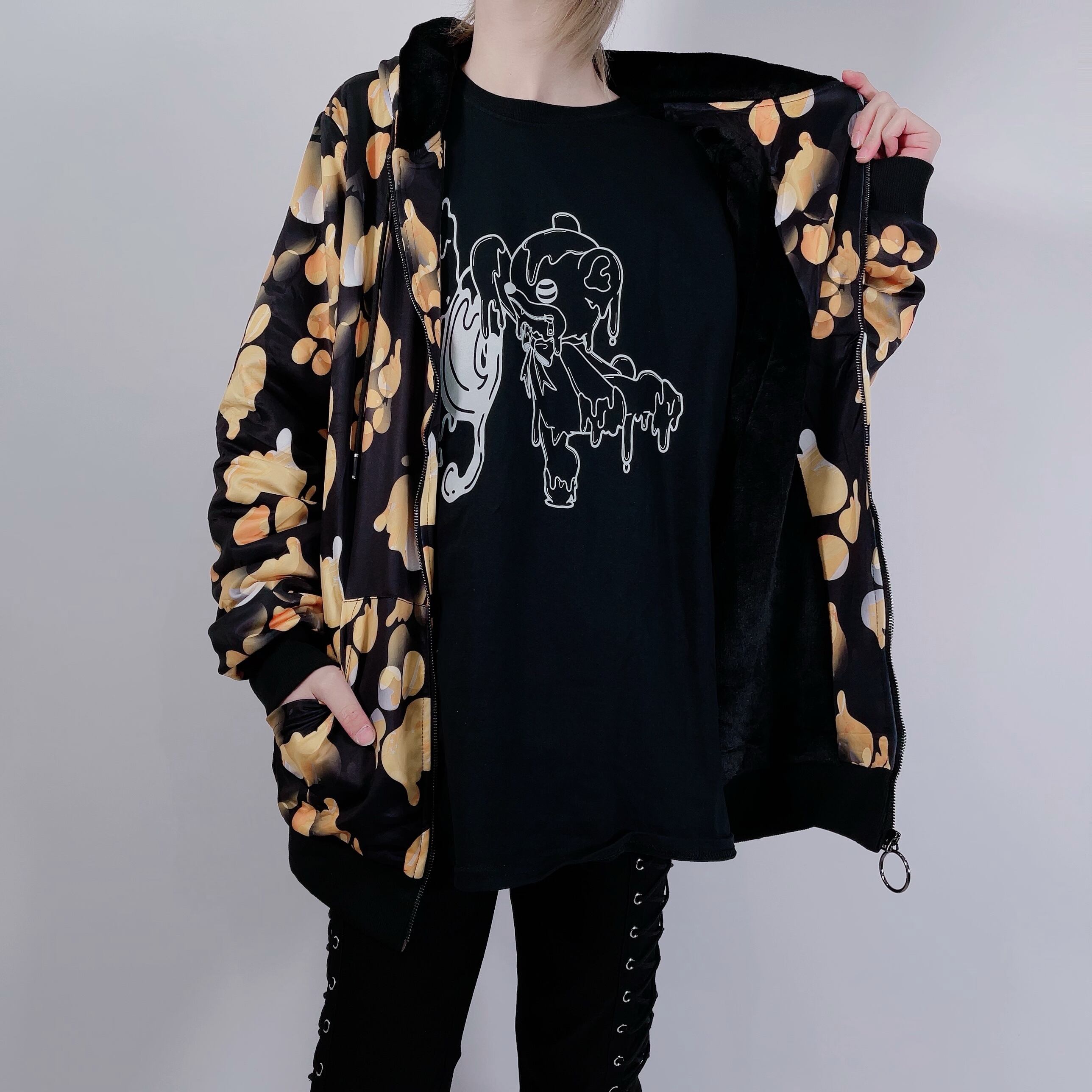 防寒フランネル裏地付きMelty ZIP OUTER | meltyglow 防寒フランネル裏地付きMelty ZIP OUTER | meltyglow
