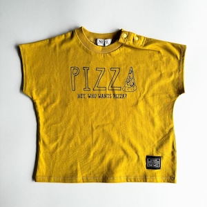 NeWo Pizza Tシャツ【130cm】Mustard