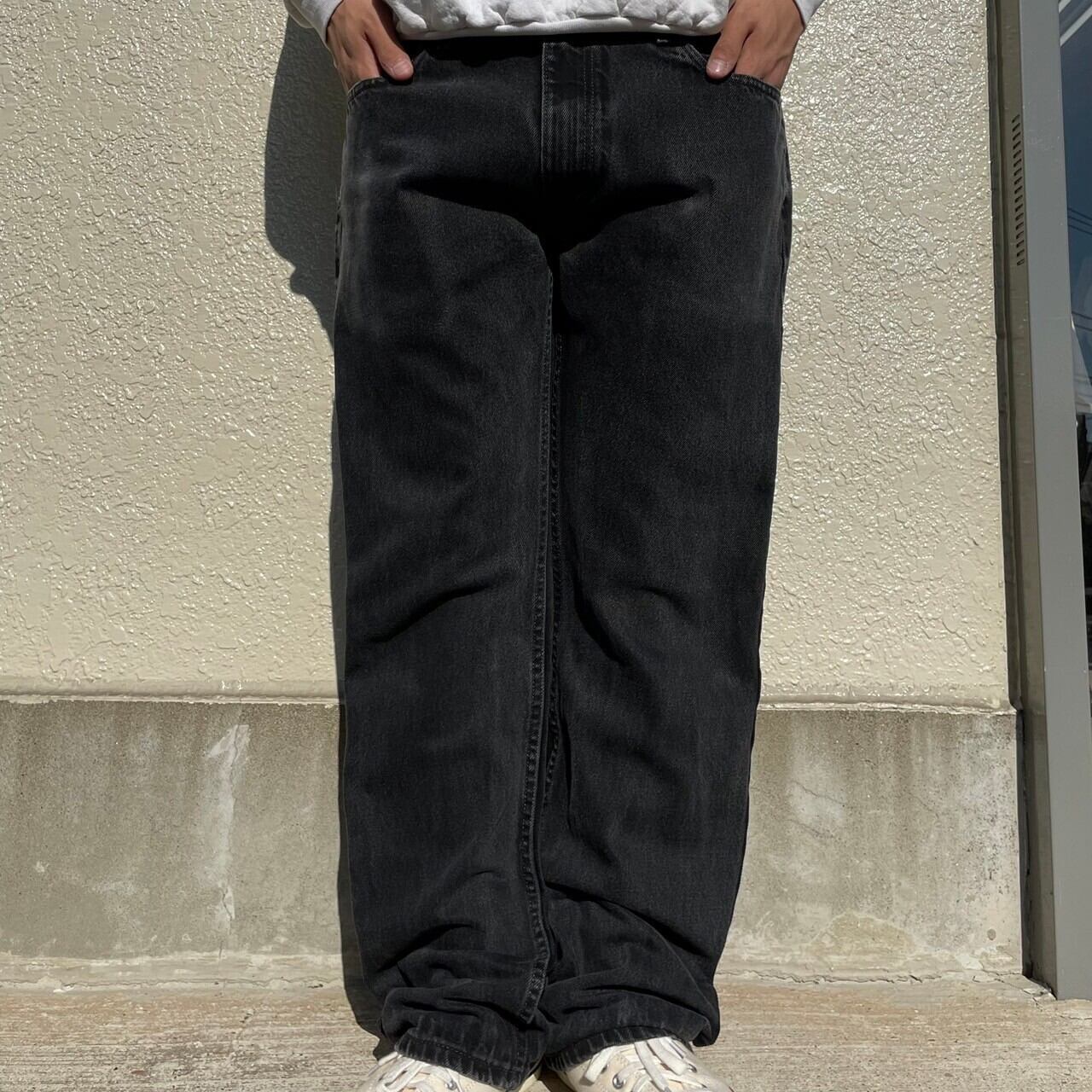 リーバイス505 ブラックデニム テーパードパンツ ジーンズ W33 L32 
