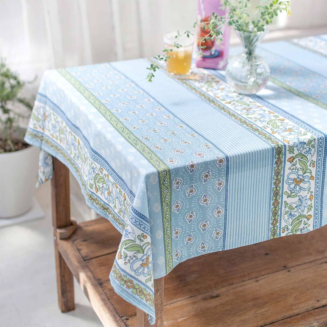 フランス　アンティーク　コットン　テーブルクロス テーブルクロス トップクロス フランス雑貨 コットン 正方形