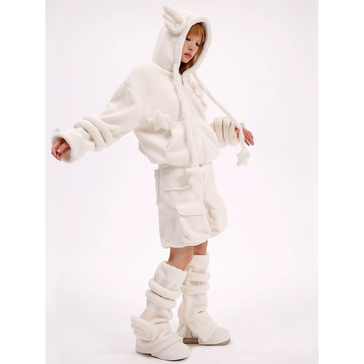 CFIERCE] 24AW Angel Lamb Fur Coat | BYORI