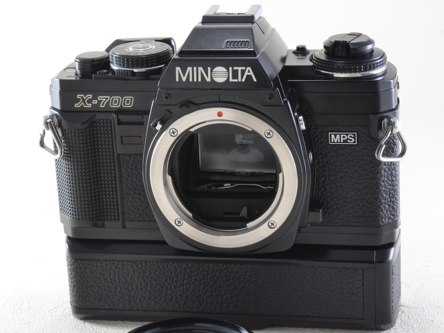 MINOLTA NEW X-700 MPS ボディ AUTO WINDER, ストロボ280PX付 MINOLTA NEW X-700 MPS ボディ AUTO WINDER, ストロボ280PX付