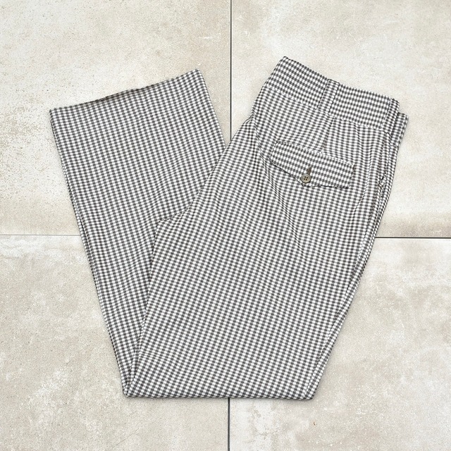 60s～ Vtg shepherd check slacks TALON zip