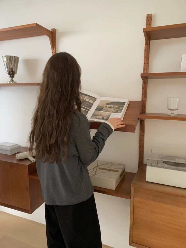 (予約) LIFFEY / Wool collar tee 3color