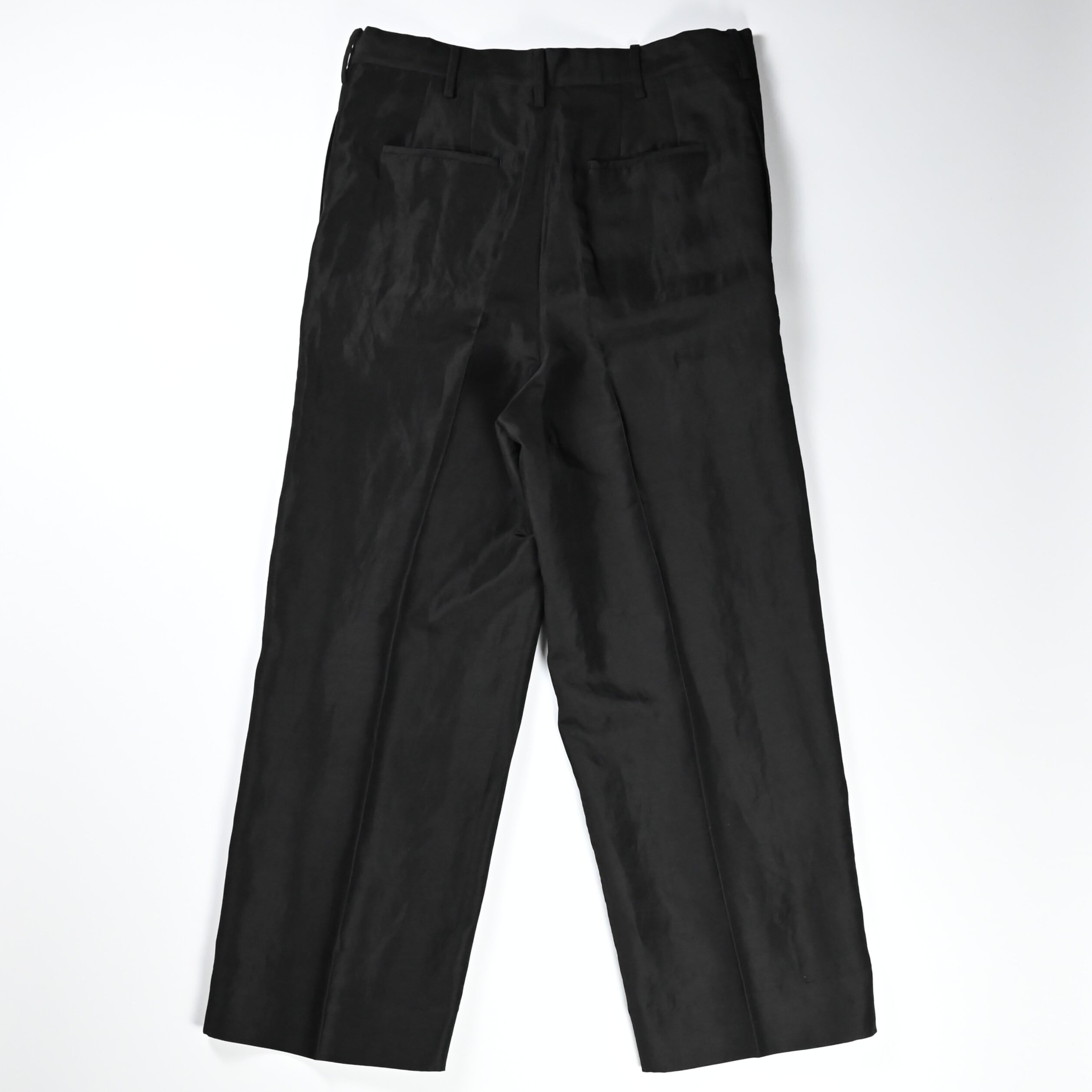 Nonnotte / Draw Cord Wide Straight Trousers | GANKO