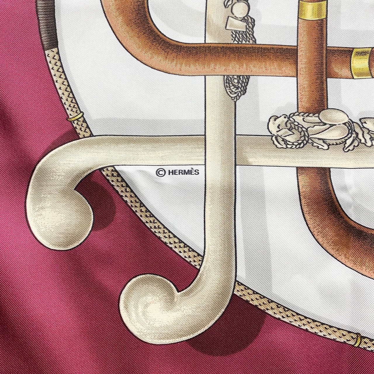 HERMES carre90 “CANNES & POMMEAUX”