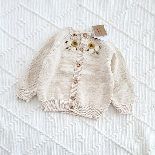 Penoora’s - Blair CARDIGAN Long Sleeve / Natural