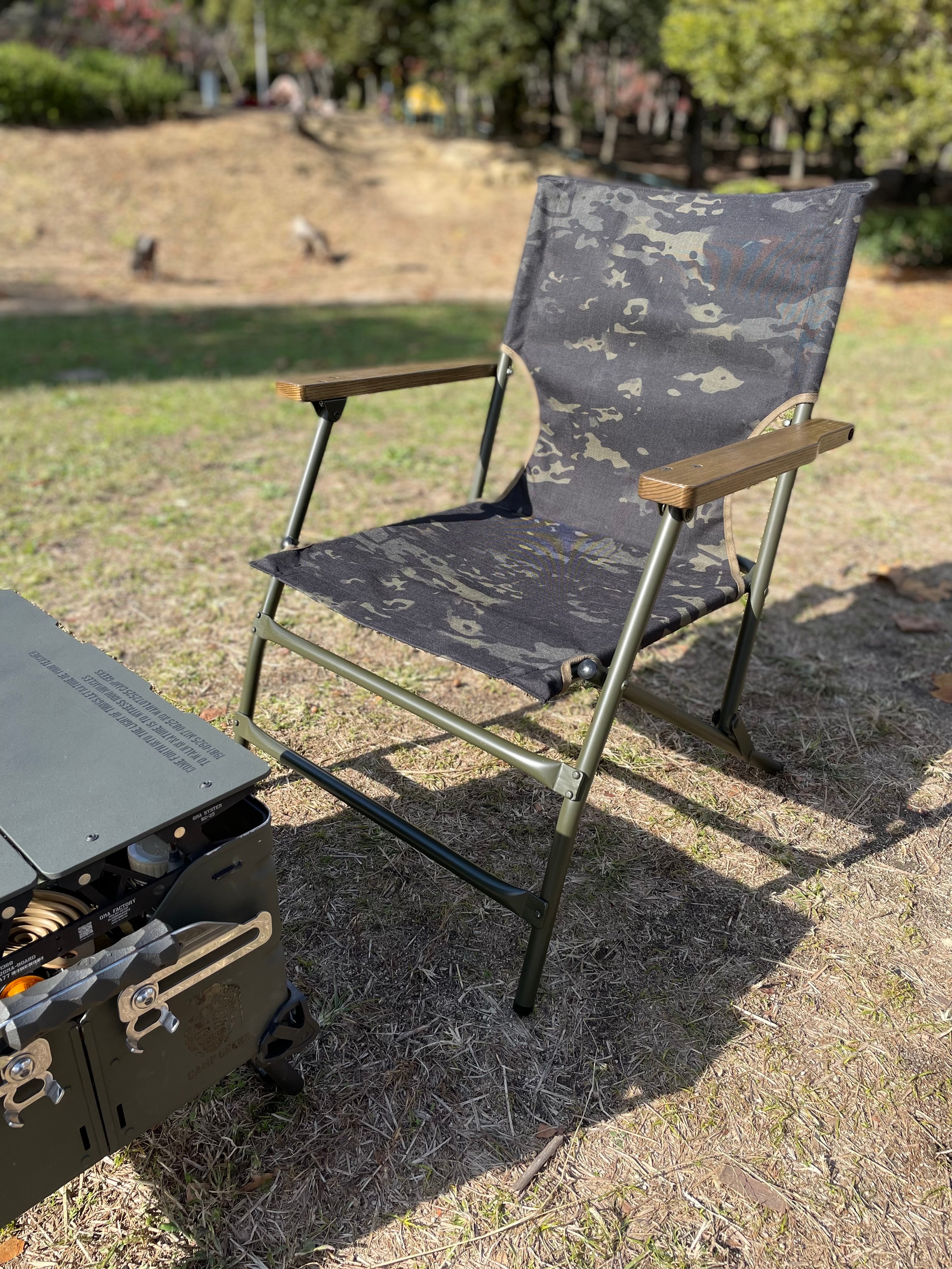 ＜MIL Chair＞MULTICAM®︎BLACK | CAMP GEEKS powered by BASE