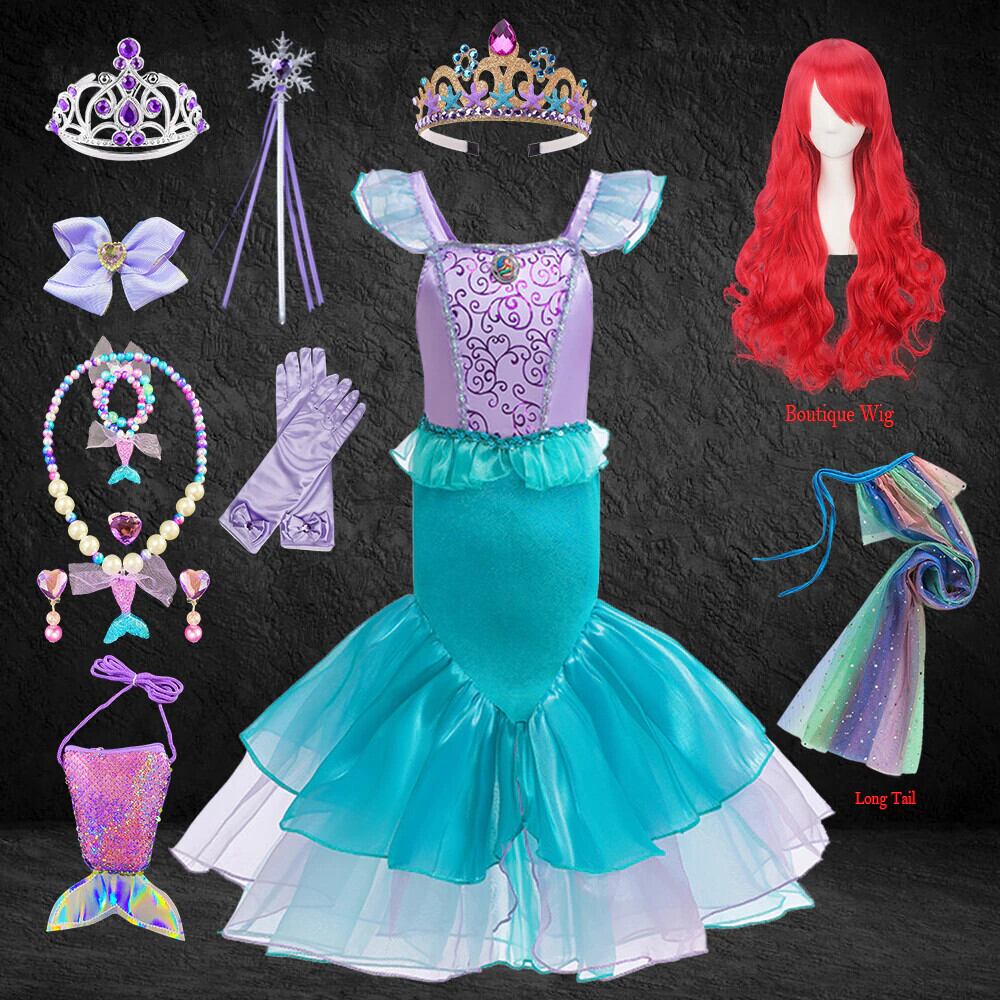 予約】 子リトルマーメイドファンシー妖精女の子アリエルドレスアップ  