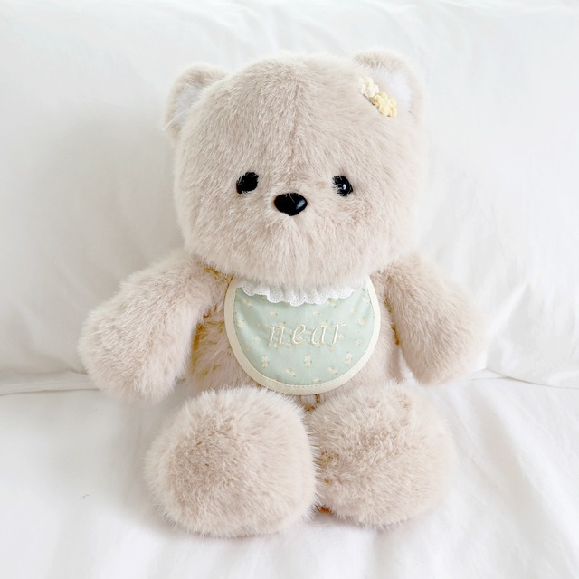 【予約】[near by us] my name dog bib(yellow flower）