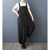 バルーンヘム サスペンダー ワイドパンツ 00123