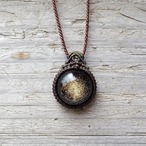 Dichroic Macrame Pendant