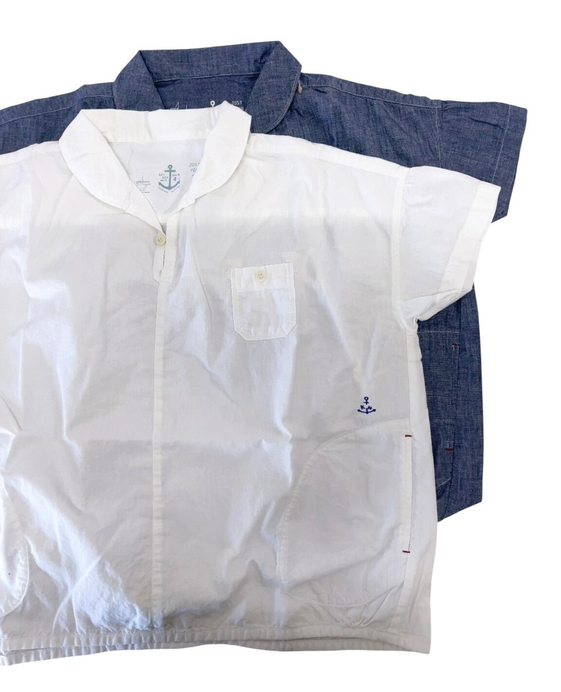 快晴堂】マリン衿スキッパー半袖シャツ / 62S-47 | syozikiya online shop