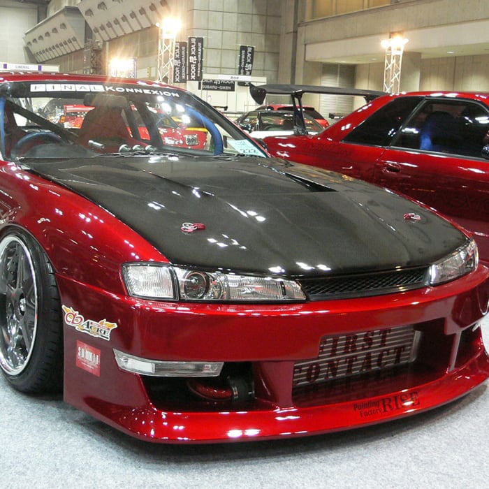 FIRST CONTACT】 FRP製 D-STYLE ボンネット NISSAN S14 シルビア 後期