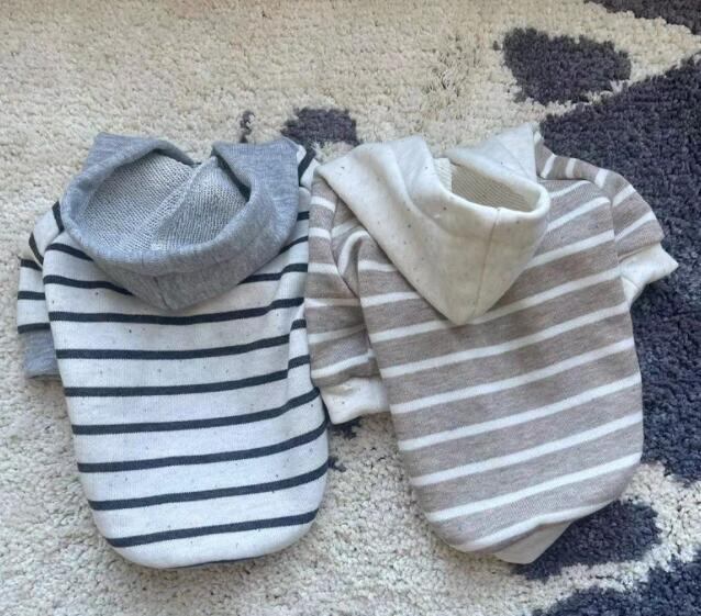 《予約》1102115 ボーダーフードパーカー