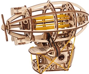 【人気】Ugears スチームパンクエアーシップ 70226 木製パズル おもちゃ 工作 接着剤工具不要