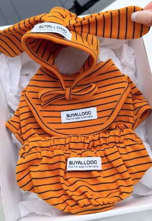 予約【buyalldog】LILT Sleeveless Romper (Orange)