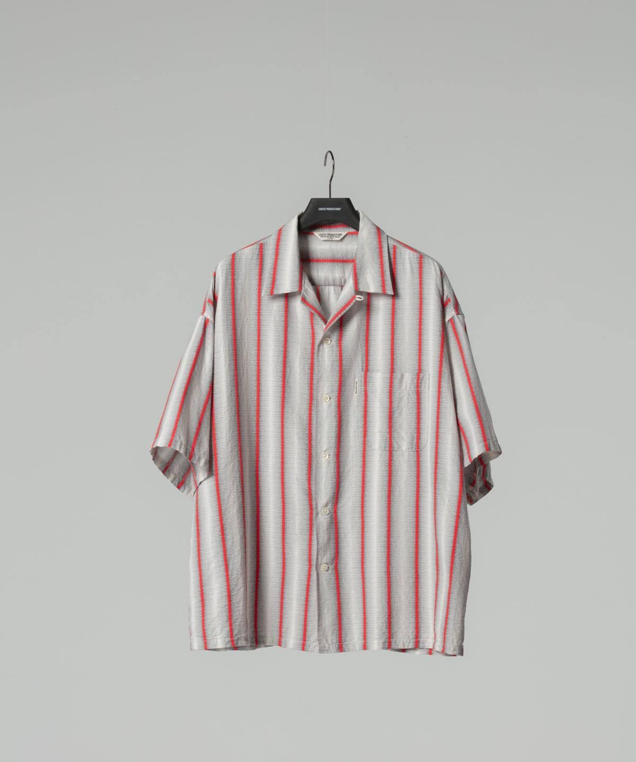 Snake Stripe Open-Neck S/S Shirt