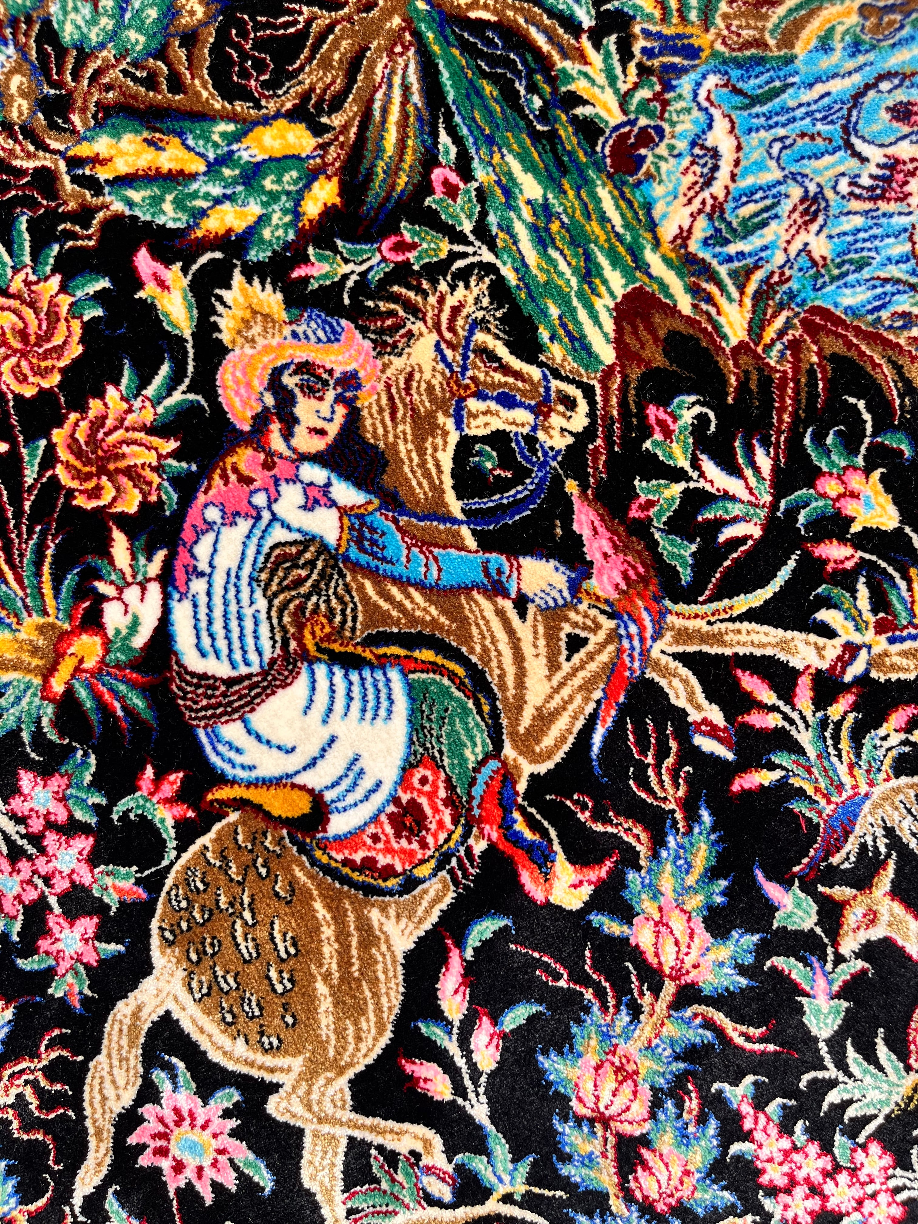 バンブーシルク仕様 高級絨毯【丸1.5m】 | zakurotokyo