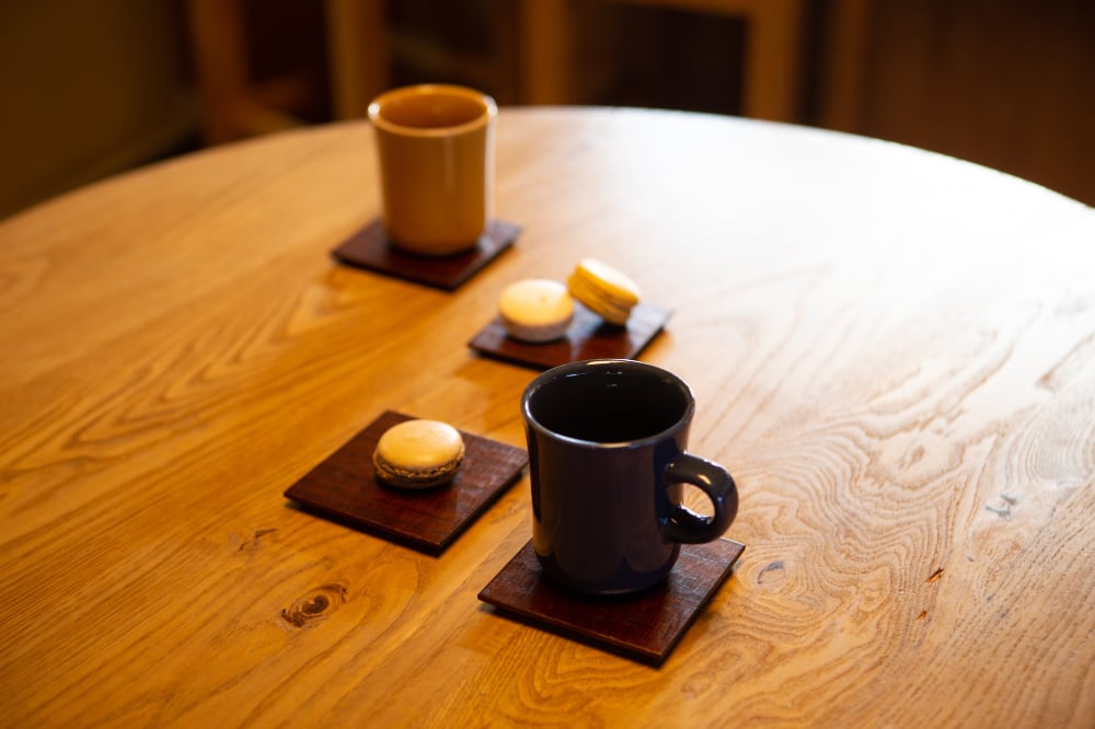 桐・コースター(はつり)　2枚セット