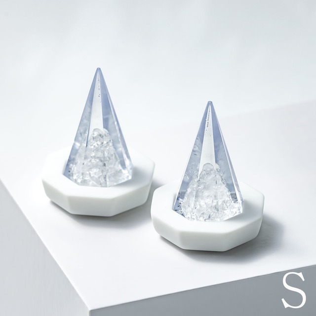 【 希少 】溶けない盛り塩 ［ 光彩 ］ 2個セット 【 S 】