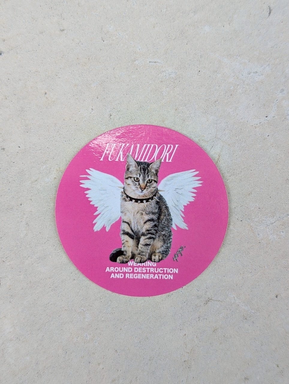 "YUGO.×深緑" fairy cat sticker