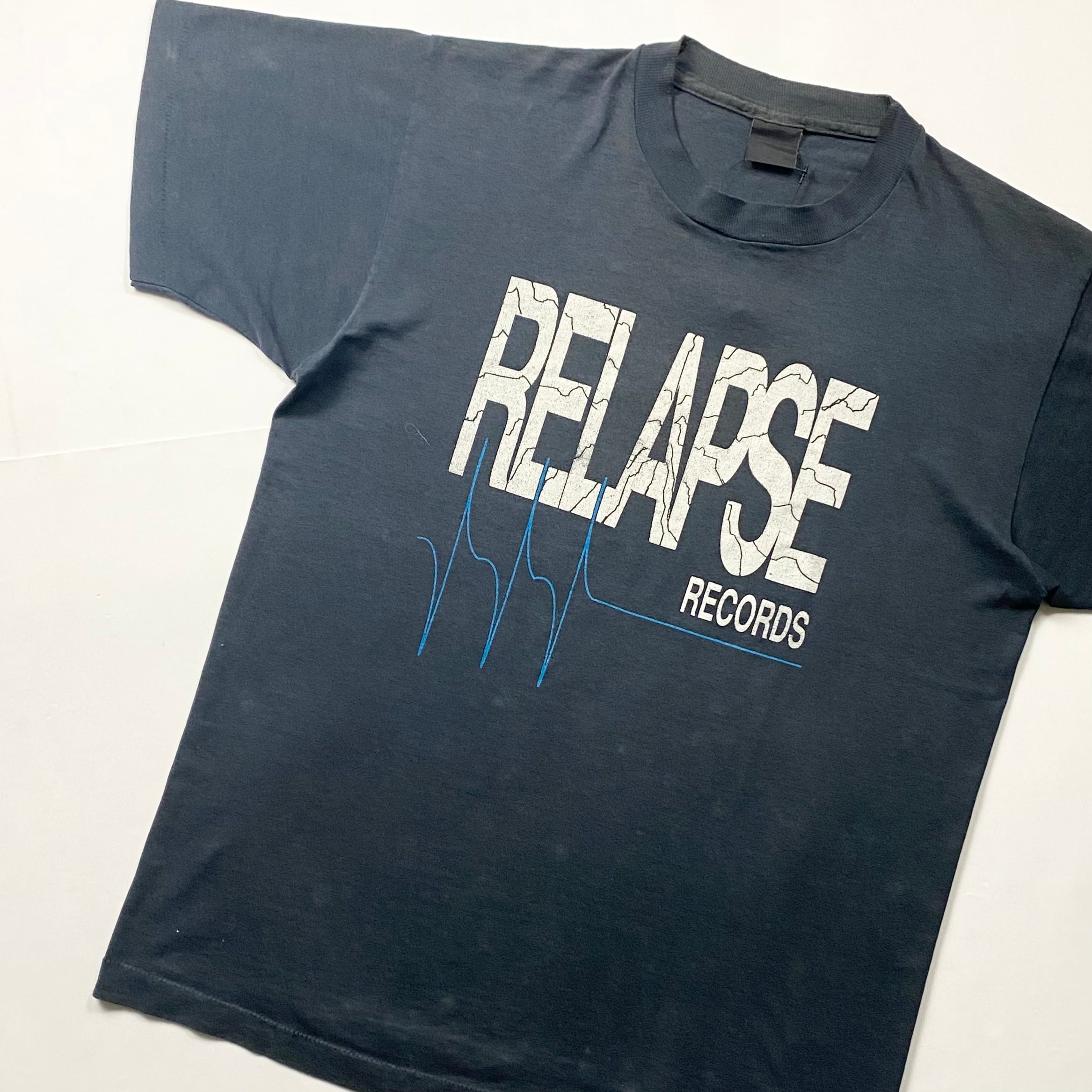 vintage 1990's RELAPSE RECORDS music label tee | NOIR