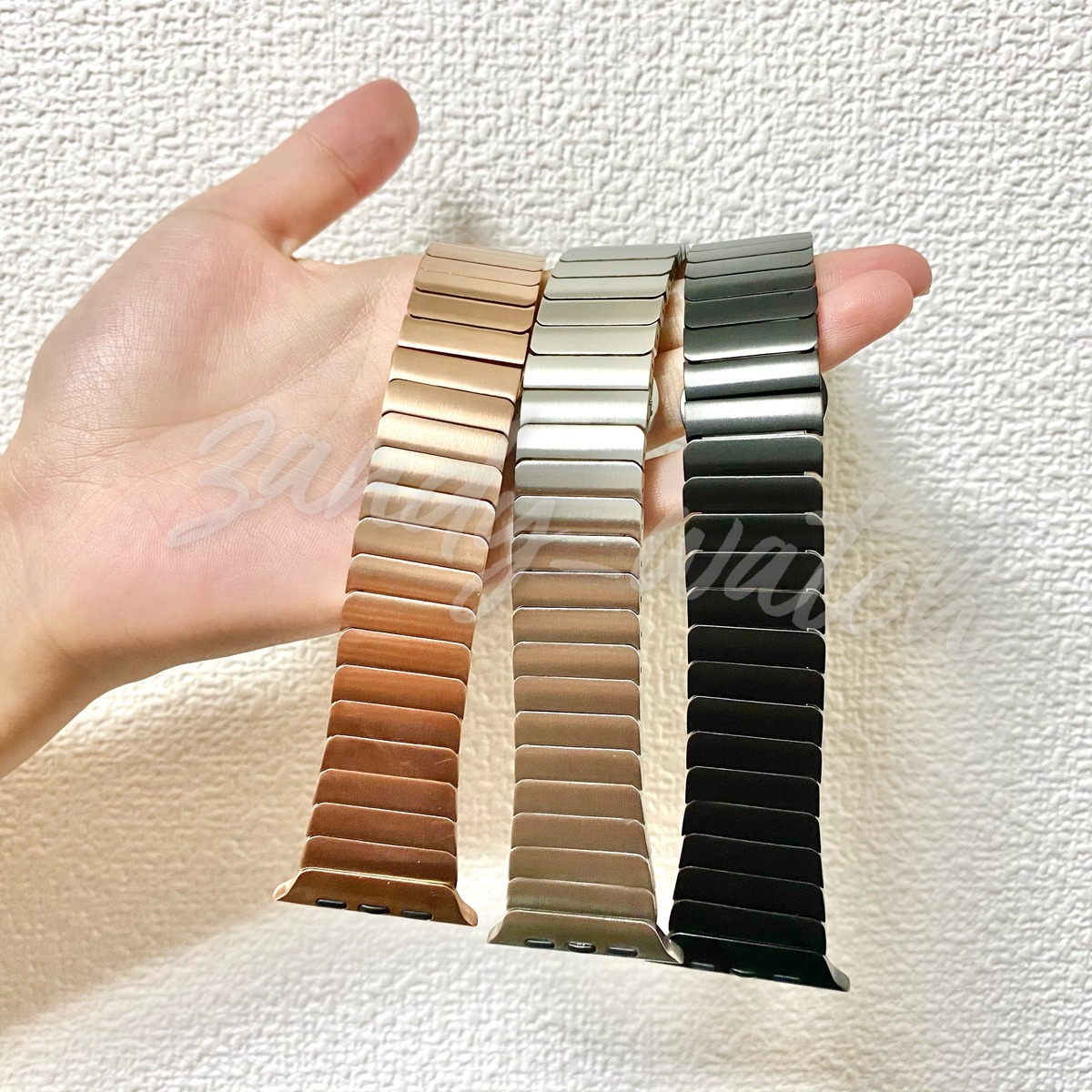 リンクブレスレット】B032 アップルウォッチバンド リンクブレスレット  
