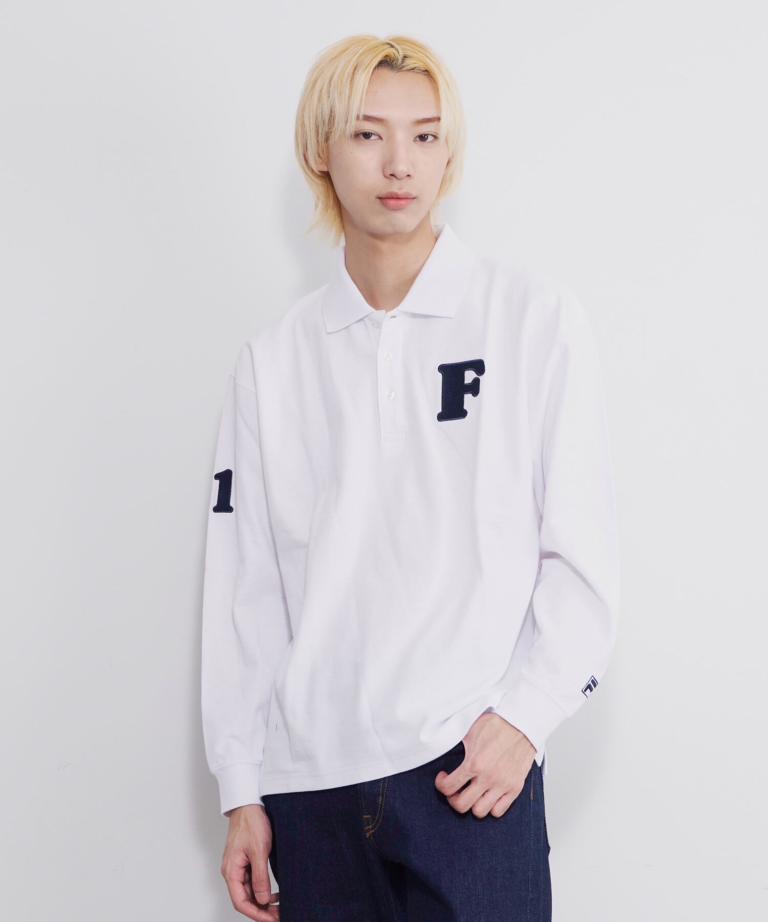 FILA/フィラ】長袖 ポロシャツ 綿100% 大きめ ゆったり ロゴ刺繍 FILA/フィラ】長袖 ポロシャツ 綿100% 大きめ ゆったり ロゴ刺繍