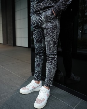 LUXURY STRETCH PAISLEY PANTS【BEL24-012】