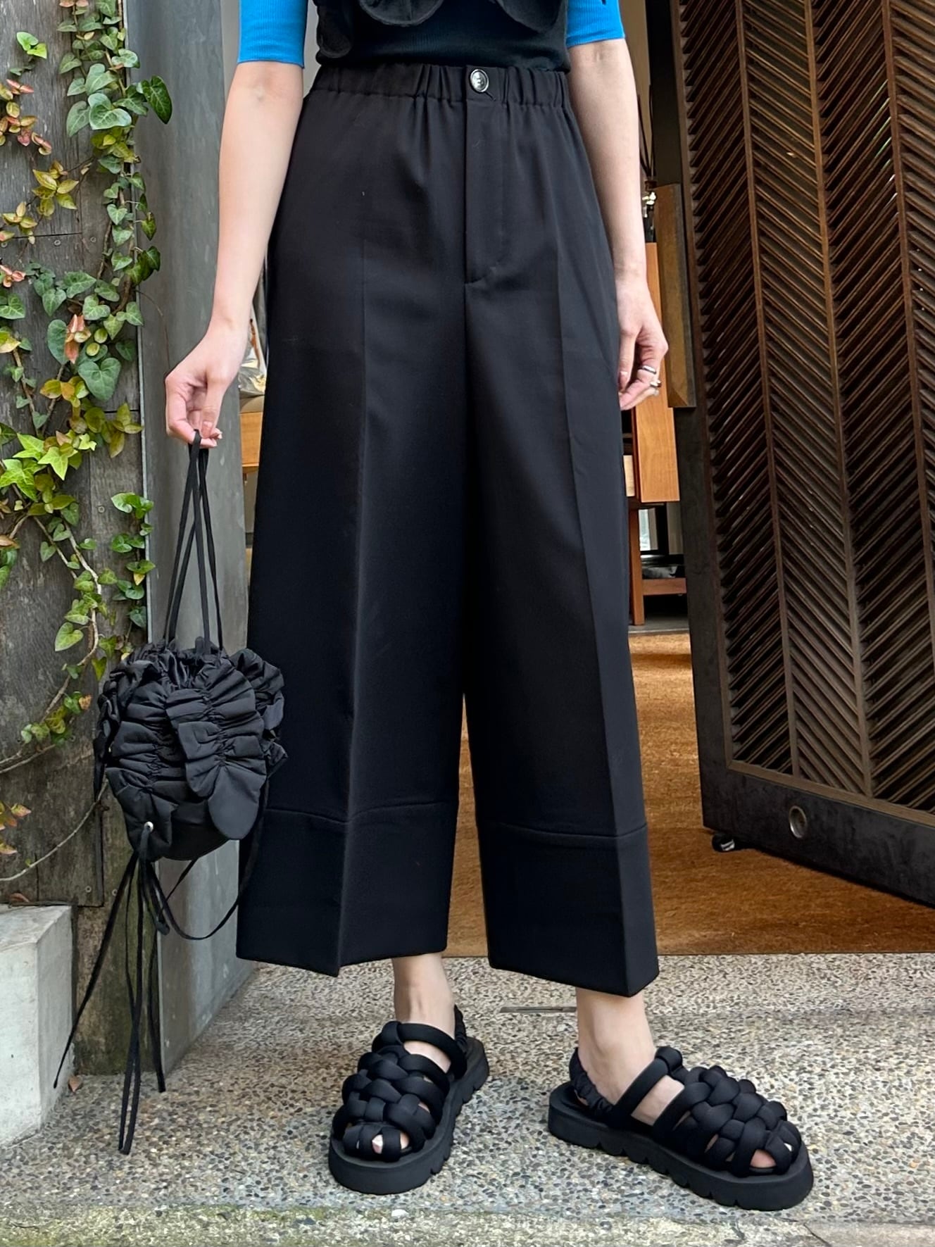 24AW】ENFOLD エンフォルド / CROPPED WIDE-TROUSERS / ワイド 24AW】ENFOLD エンフォルド / CROPPED WIDE-TROUSERS / ワイド