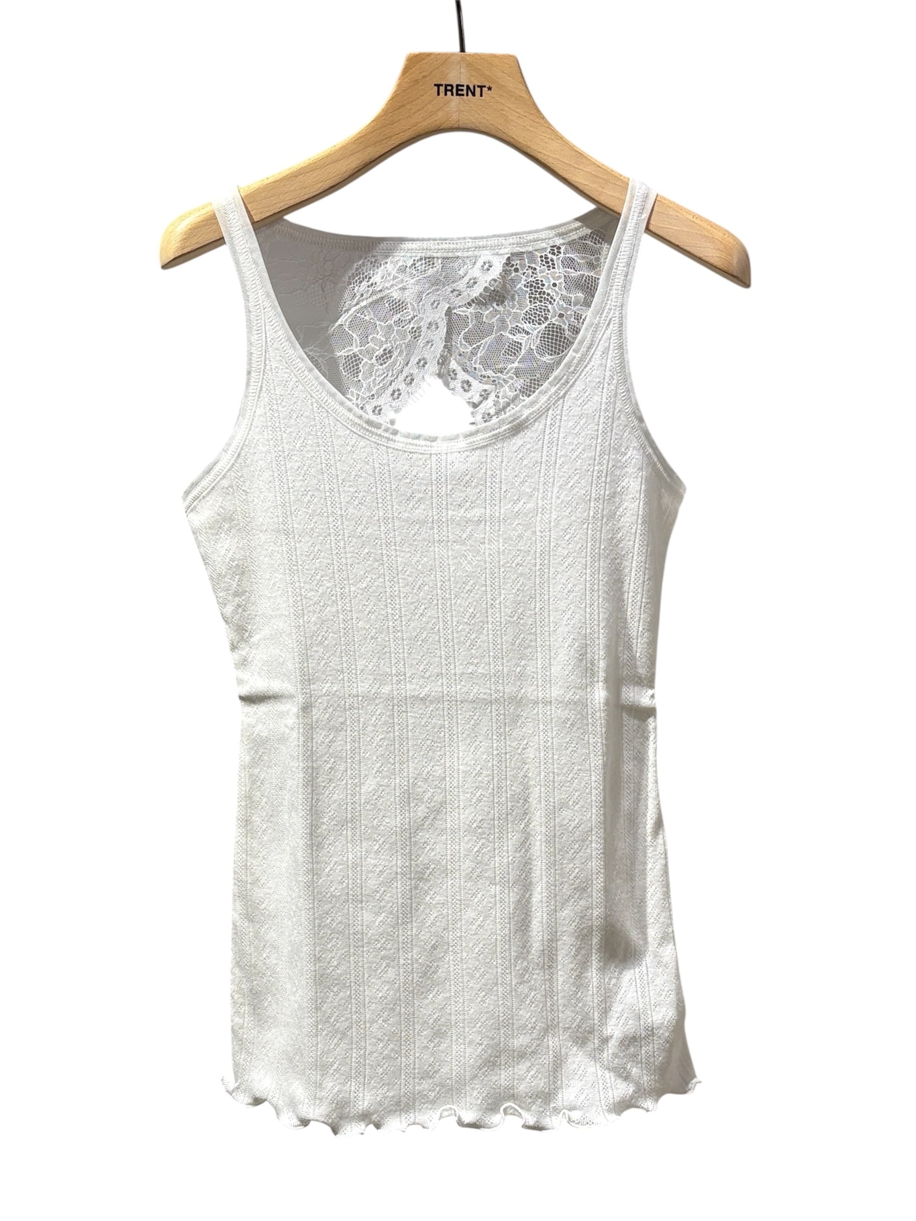 26SS】AKIKOAOKI アキコアオキ / レースタンクトップ / Back lace tank
