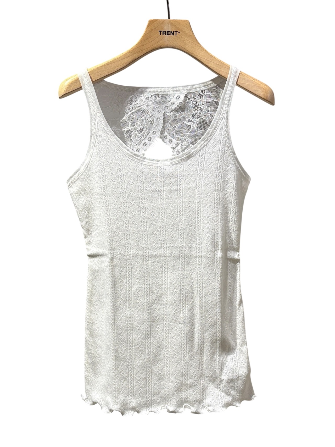 【26SS】AKIKOAOKI アキコアオキ / レースタンクトップ / Back lace tank top-01 - 3