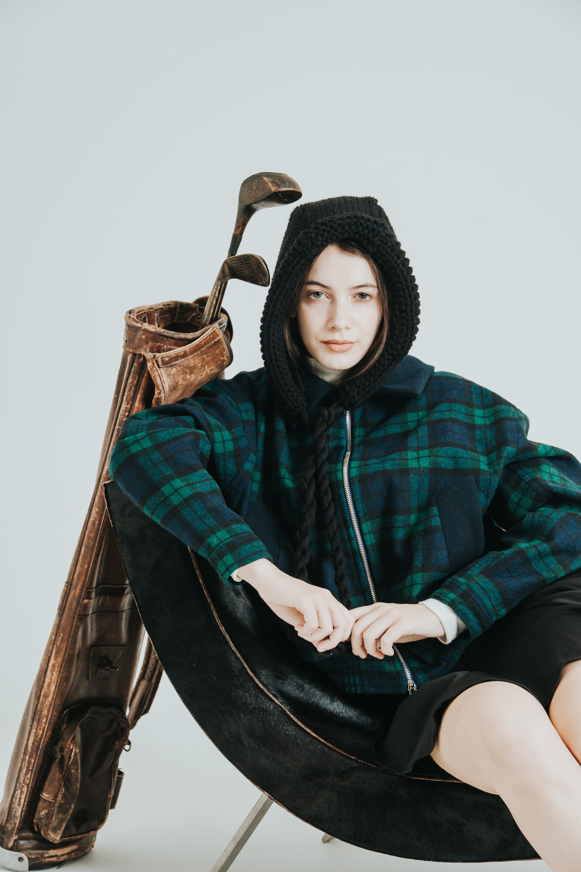 CHECK WOOL JACKET(GRN) | ENTI