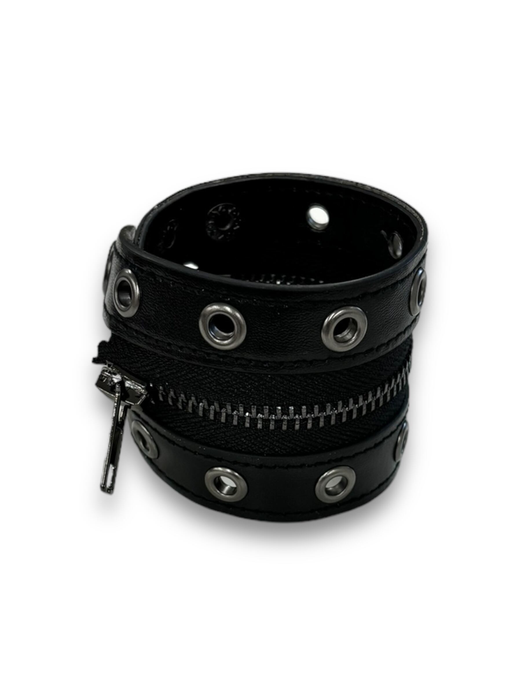 【PLANET STUDIO】leather zip bracelet
