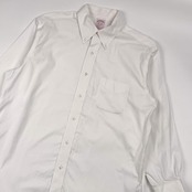Brooks Brothers ブルックスブラザーズ MADISON FIT NON-IRON BD 長袖 ワイシャツ ドレスシャツ 15 1/2-31/ホワイト メンズ