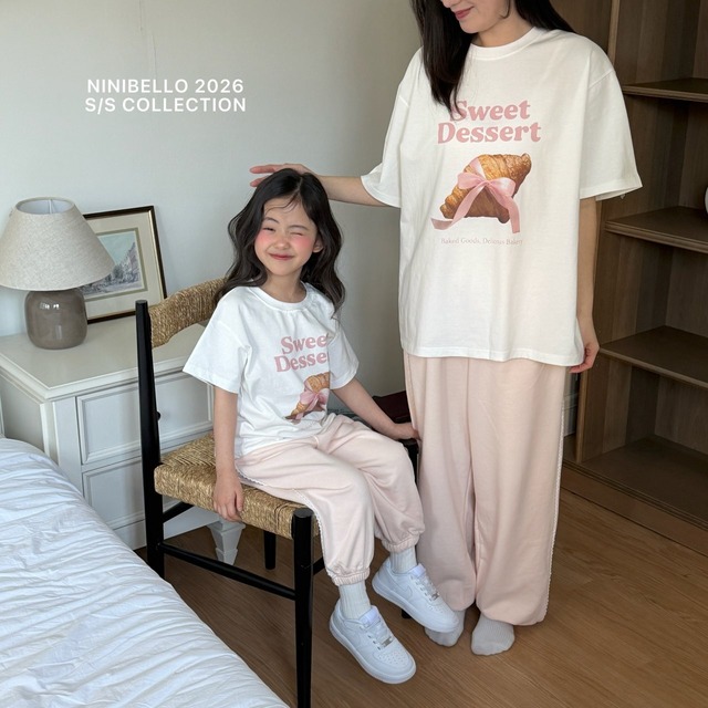 【即納】<ninibello> (adult) Dessert short sleeve T