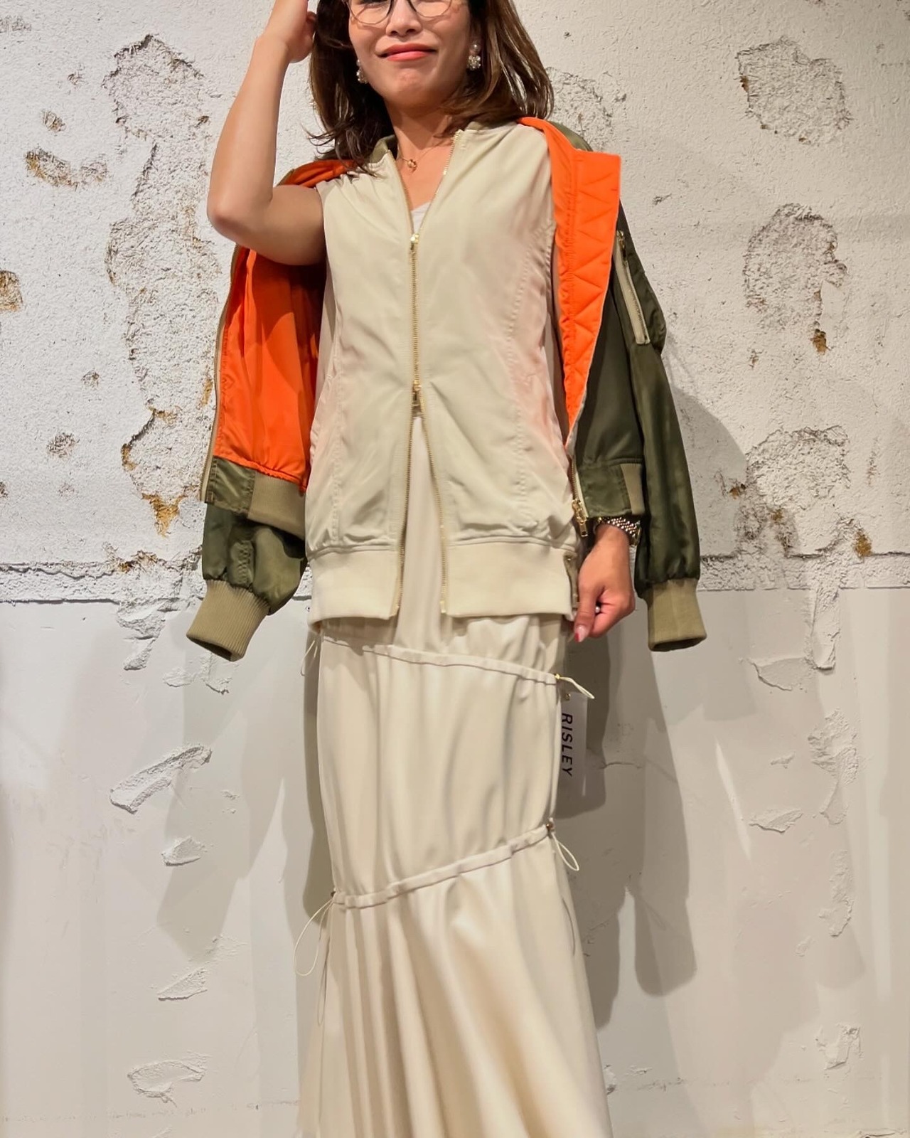 リズレイ　RISLEY risley　肩掛けMA-1