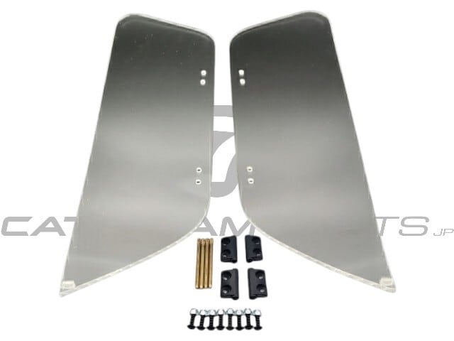 WD01K ウィンドディフレクター、左右ペア、フィッテングキット付属