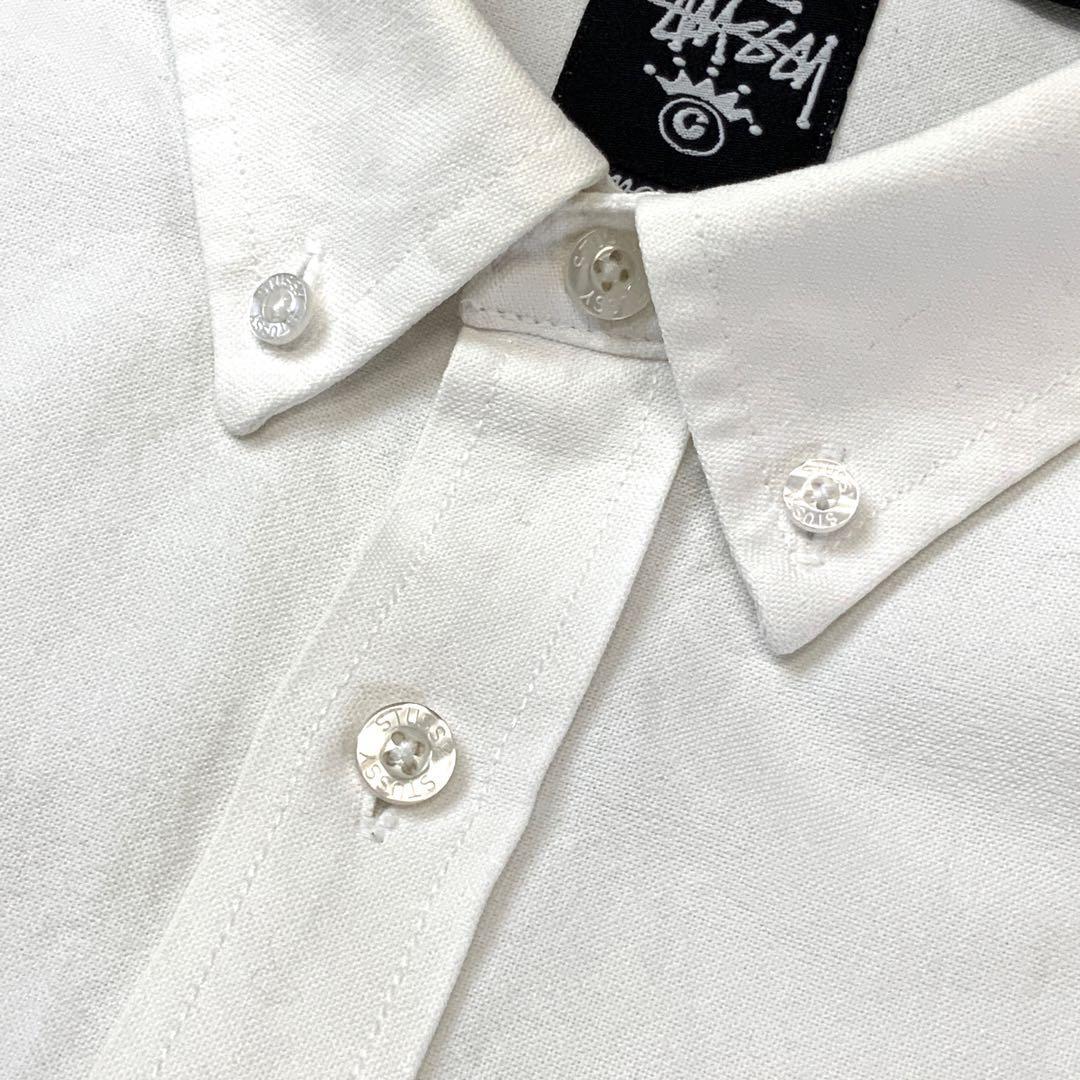 STUSSY ステューシー 刺繍ロゴ ボタンダウンシャツ | 古着屋 MOU