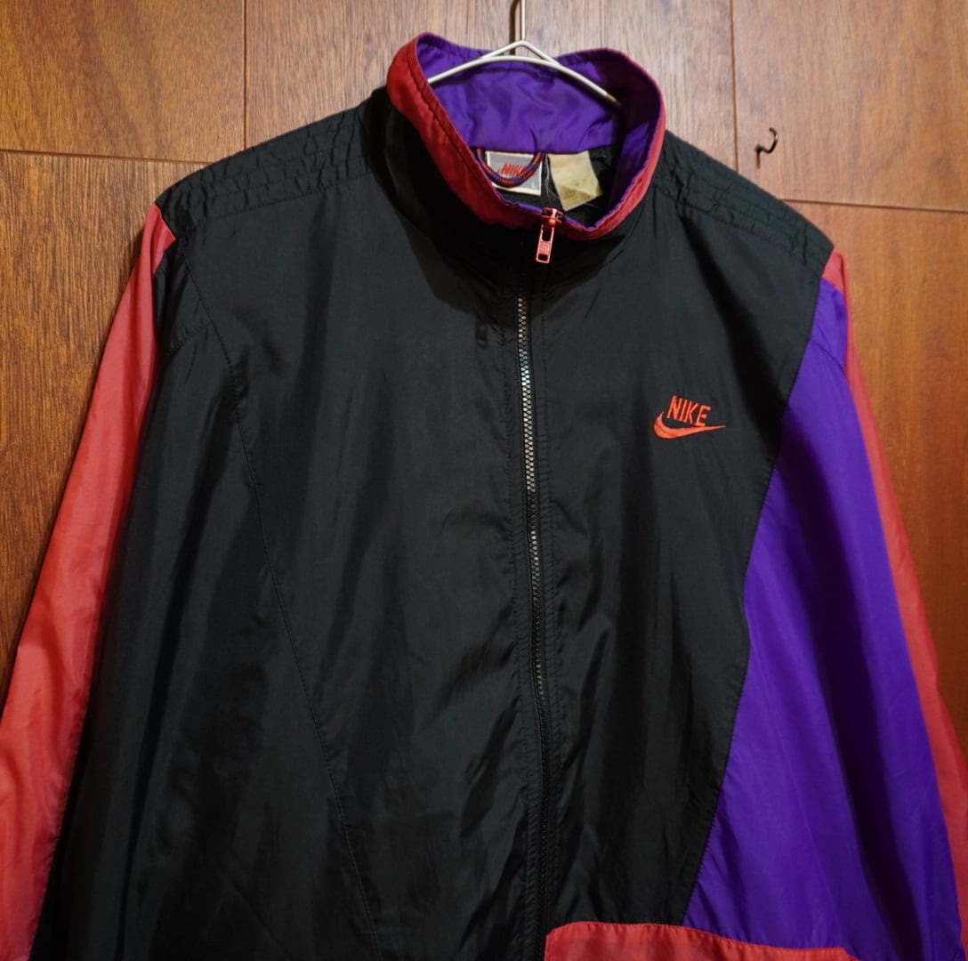 7010　R3古着08製NIKE ナイロンシェルジャケット　NAPOLI. 90s NIKE ナイロンジャケット | 横浜｜石川町｜古着屋 sheol