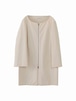 Sleeve slit coat / cream / S15CO01
