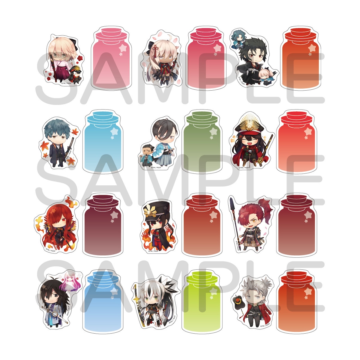 Fate/Grand Order きゃらとりあ ステッカーセット Vol.3 BOX 全12種類 