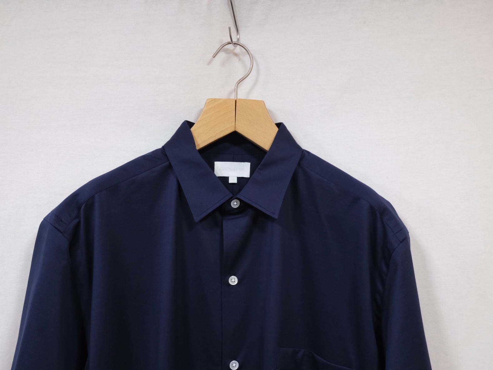 トップス KANEMASA PHIL Atmosphere SS Shirt Navy S KANEMASA PHIL.】46G ATMOSPHERE S/S SHIRT - NAVY | 公式通販